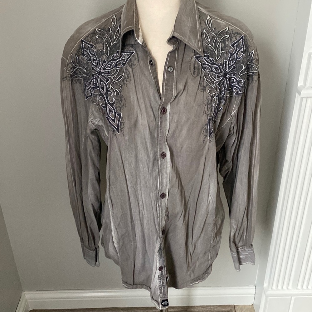 Button up collared dress shirt